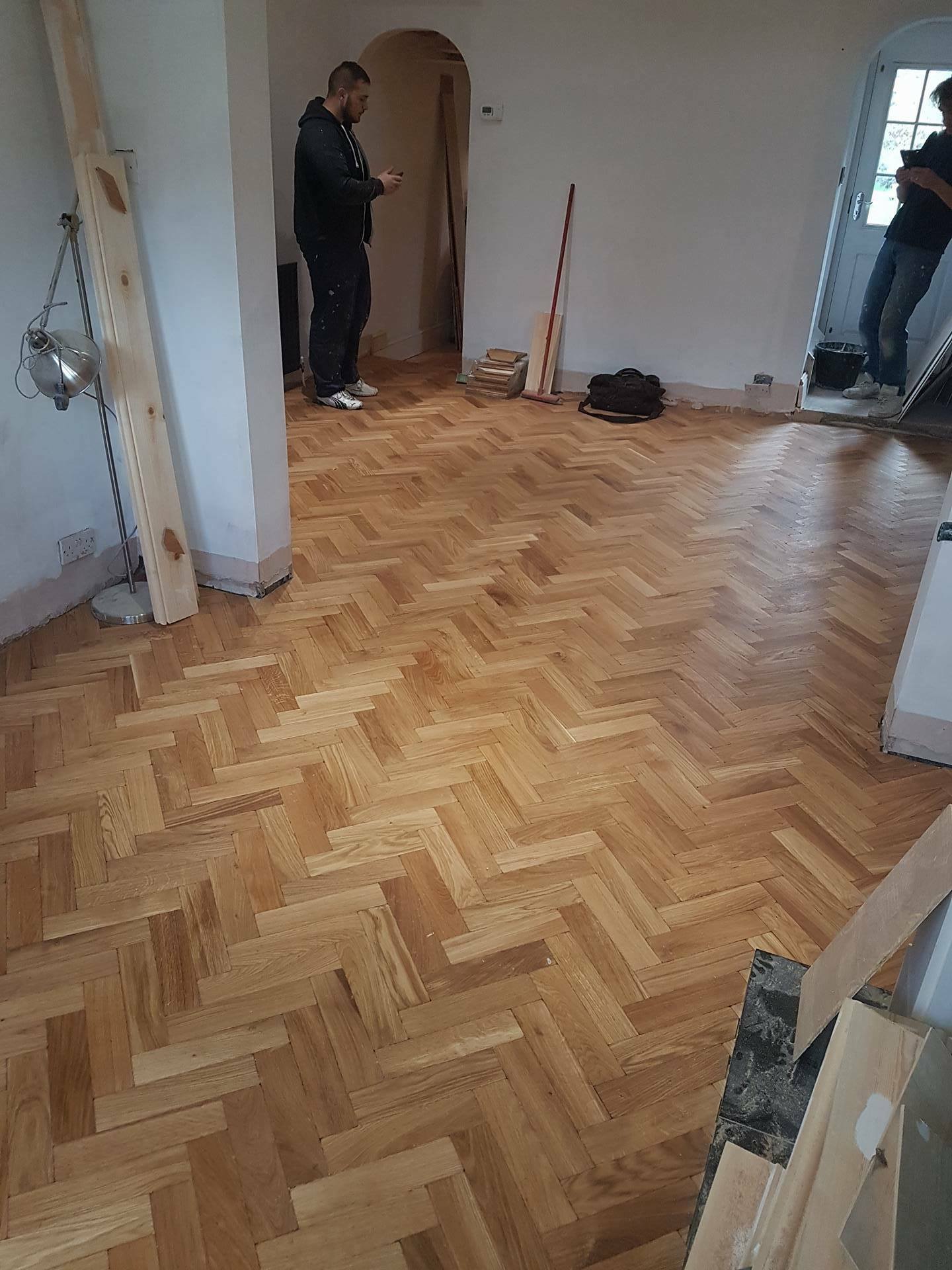 Flooring project: Parquet floor installation