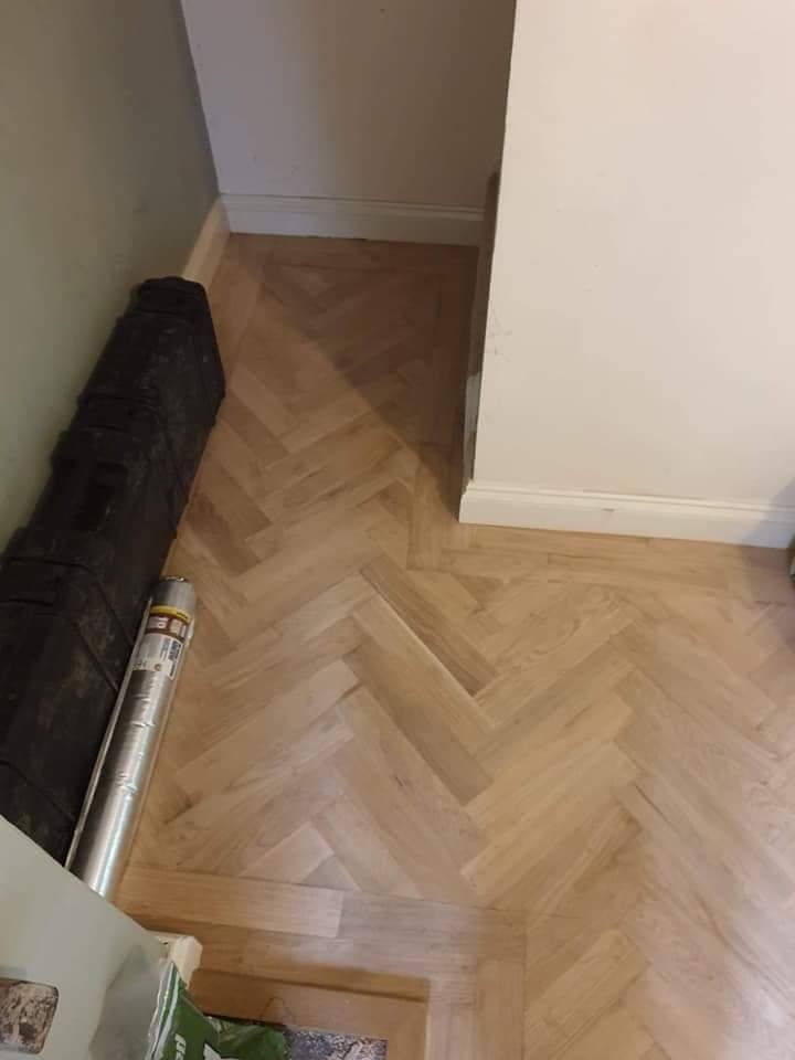 Flooring project: Parquet floor installation