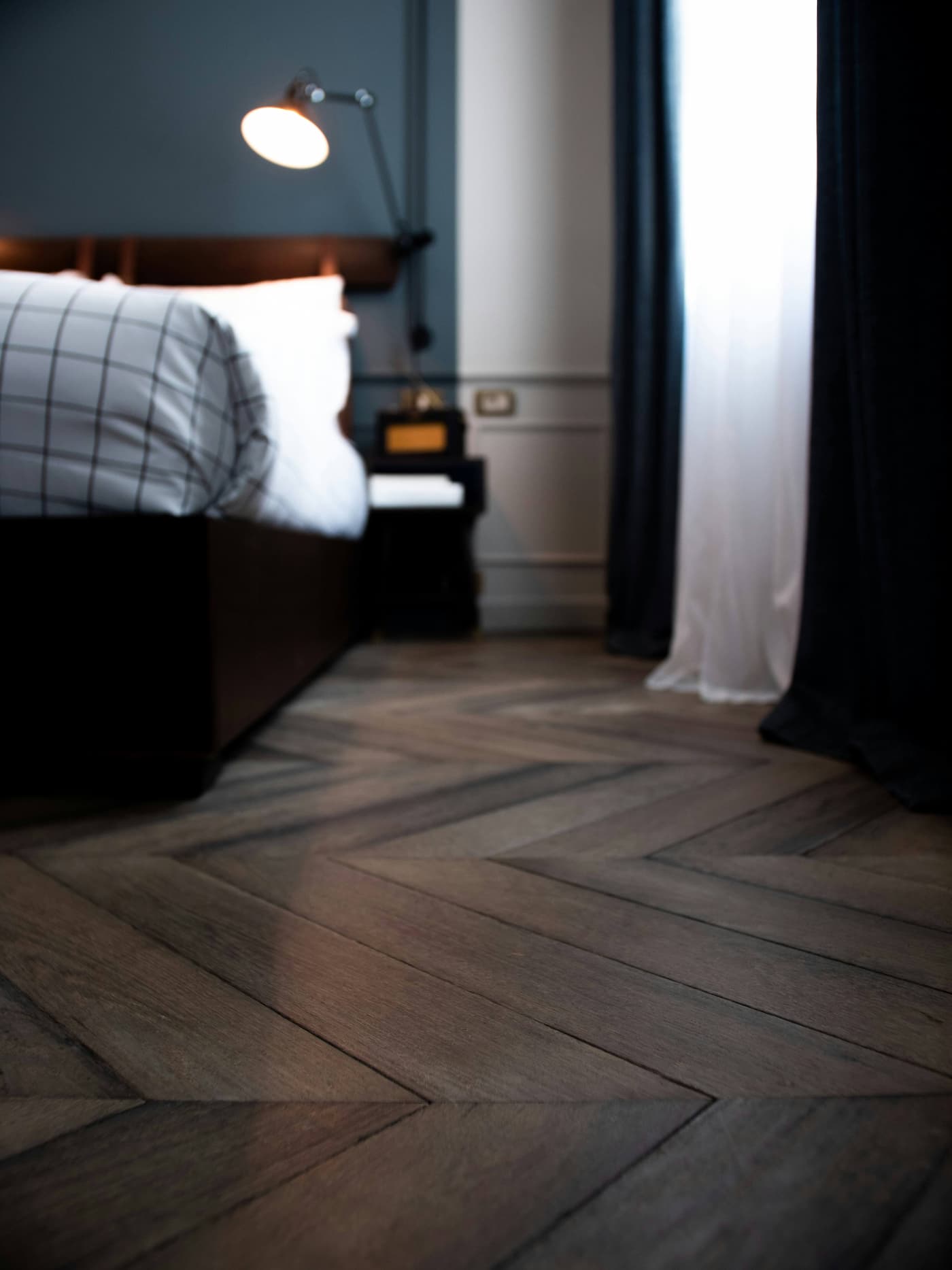 Professional flooring installation for a residential interior